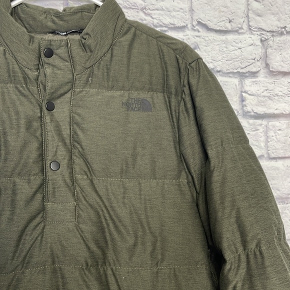 The North Face Men’s Eros Down Pullover Jacket Small Taupe Green Heather New - Picture 3 of 11